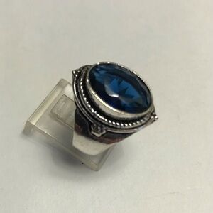 Tanzanite Stamped 925 Sterling Silver Ring